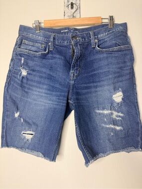 Old Navy Blue Distressed Denim Cutoff Shorts